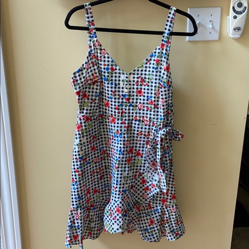 Lush fit n flare wrap sundress